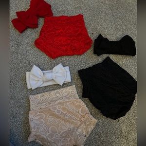 Bundle of bummies and matching bows